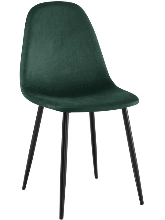 Silla de comedor de terciopelo Napier, verde Silla de comedor de terciopelo Napier, verde
