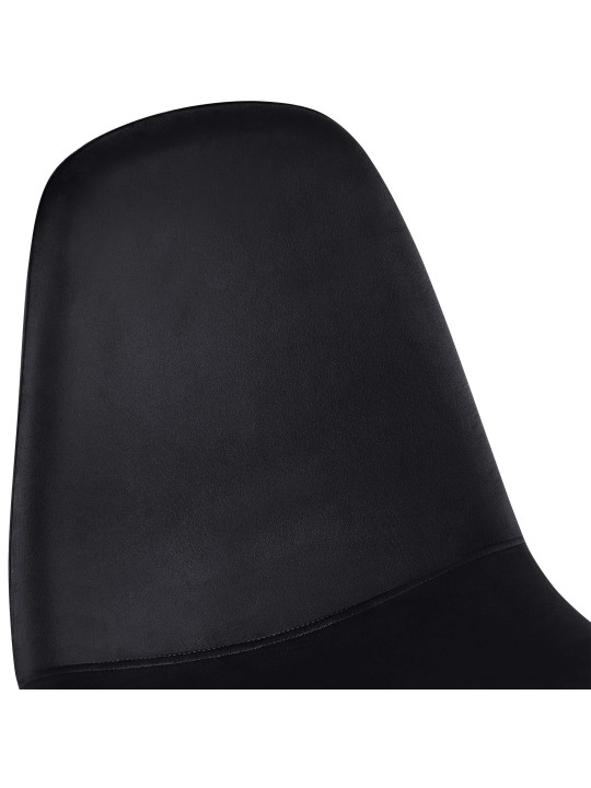 Silla de comedor de terciopelo Napier, negro Silla de comedor de terciopelo Napier, negro