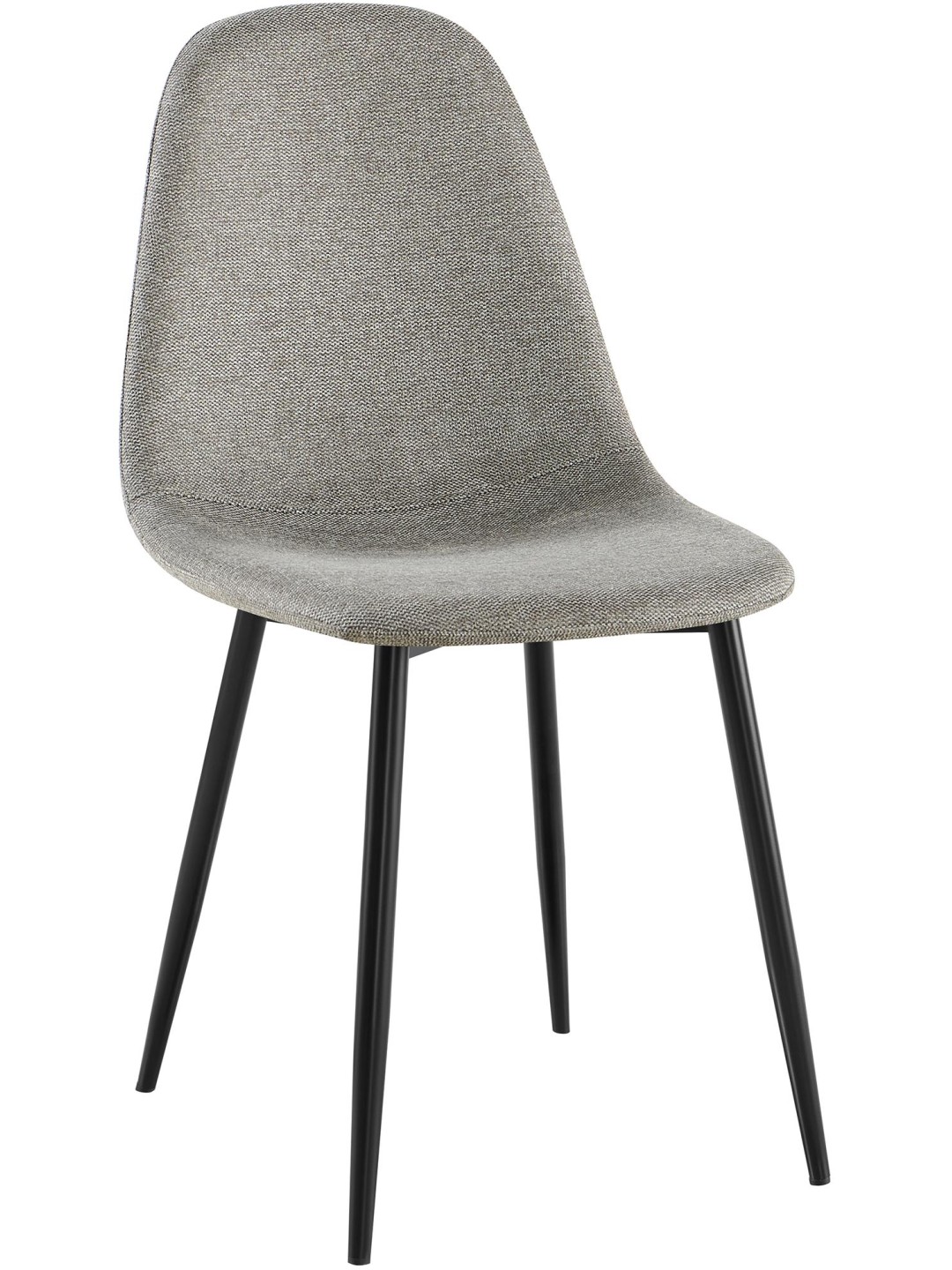 Silla de comedor tela Napier, gris claro