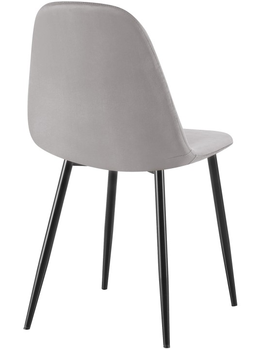 Silla de comedor de terciopelo Napier, gris