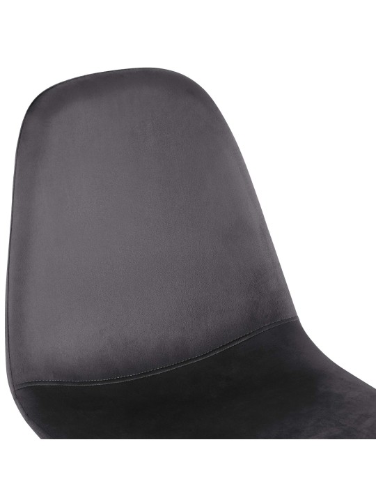 Silla de comedor de terciopelo Napier, gris oscuro Silla de comedor de terciopelo Napier, gris oscuro
