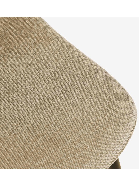 Juego de 4 sillas de comedor tela Napier, taupe