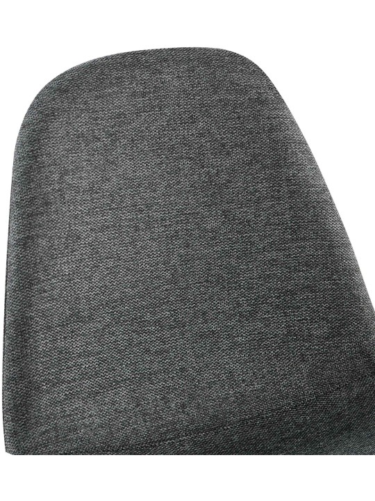 Juego de 4 sillas de comedor tela Napier, gris