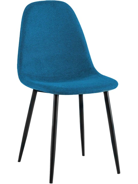 Silla de comedor tela Napier, azul