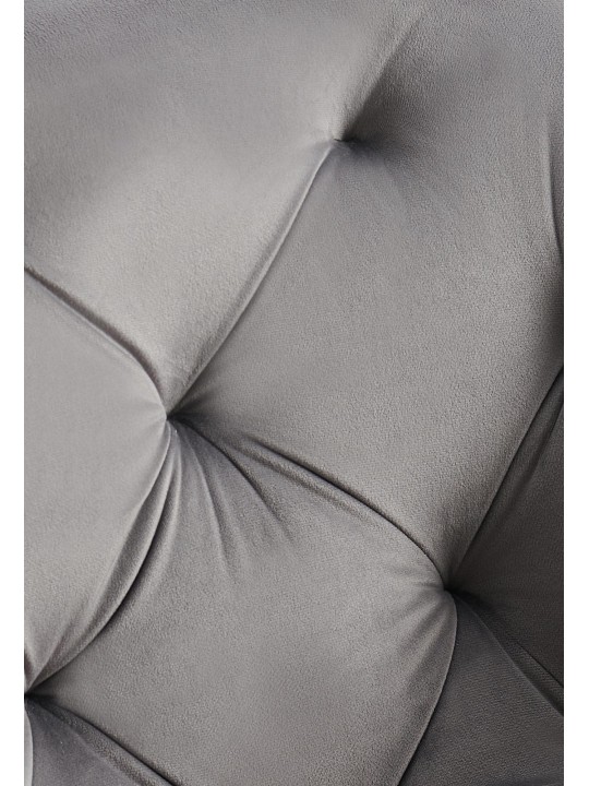 Juego de 2 sillas de comedor Antigo terciopelo, gris oscuro