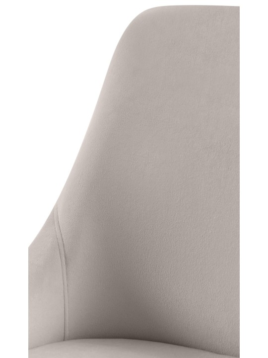 Juego de 2 sillas de comedor Elmira terciopelo, gris