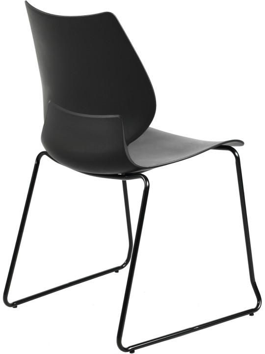 Conjunto de 2 sillas Houma, negro Conjunto de 2 sillas Houma, negro