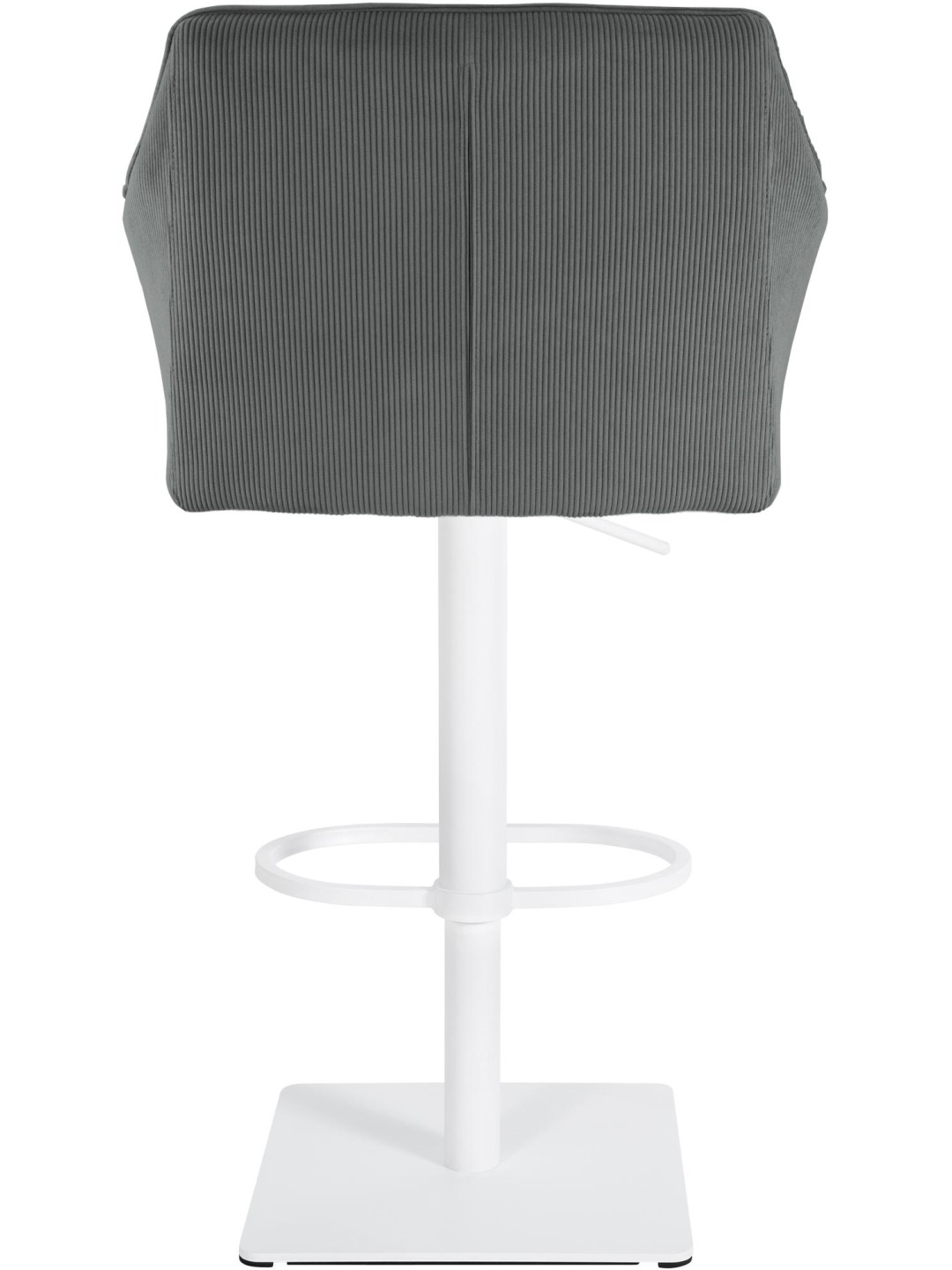 Taburete de bar Damaso W Cordón, gris