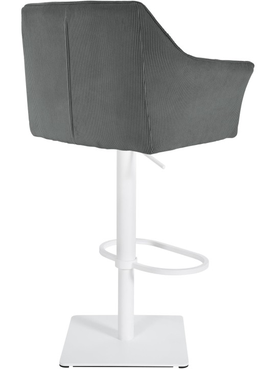 Taburete de bar Damaso W Cordón, gris