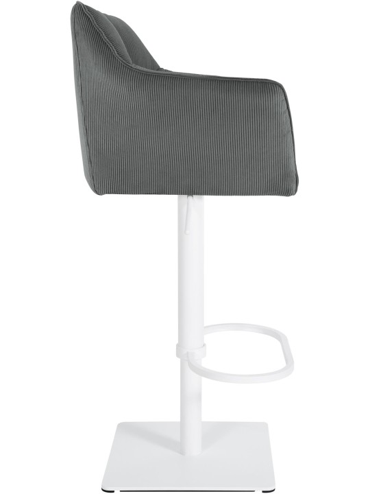 Taburete de bar Damaso W Cordón, gris