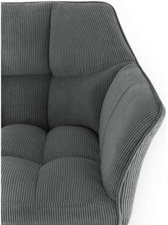 Taburete de bar Damaso W Cordón, gris