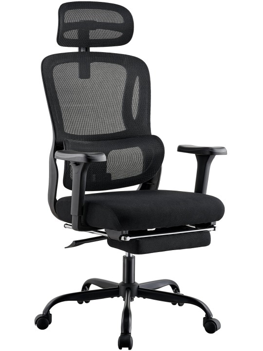 Silla de oficina Mankato, negro