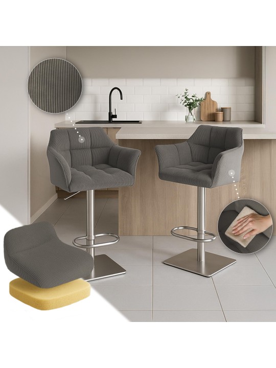 Taburete de bar Damaso E Cordón, taupe