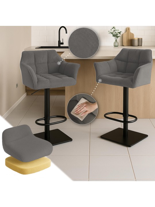 Taburete de bar Damaso B Cordón, taupe Taburete de bar Damaso B Cordón, taupe