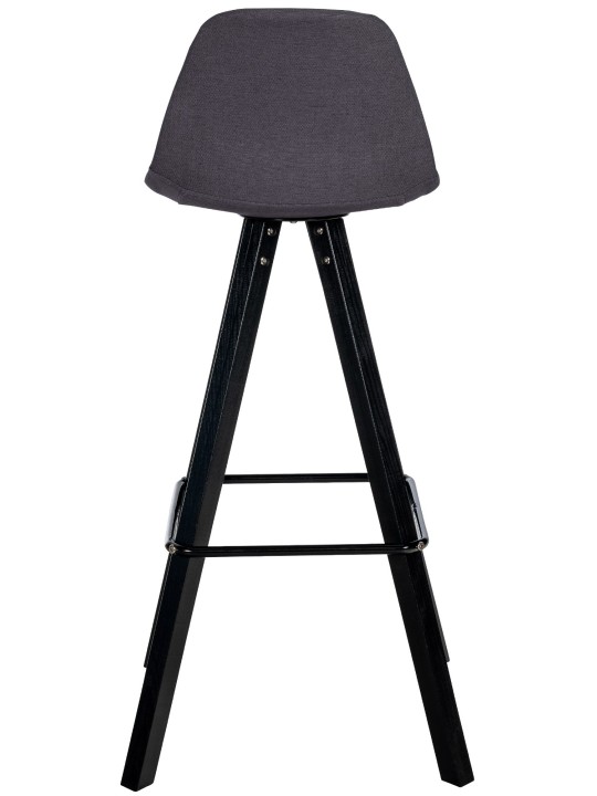 Juego de 2 taburetes de bar Corbin de tela cuadrados, gris oscuro Juego de 2 taburetes de bar Corbin de tela cuadrados, gris oscuro