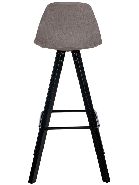 Juego de 2 taburetes de bar Corbin de tela cuadrados, taupe