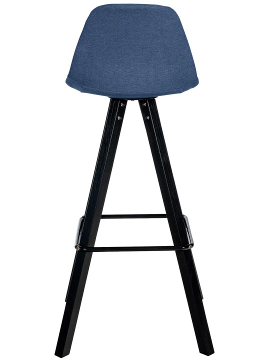 Juego de 2 taburetes de bar Corbin de tela cuadrados, azul Juego de 2 taburetes de bar Corbin de tela cuadrados, azul