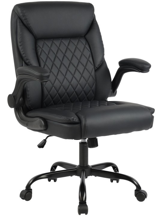 Silla de oficina Medfield piel sintética, negro