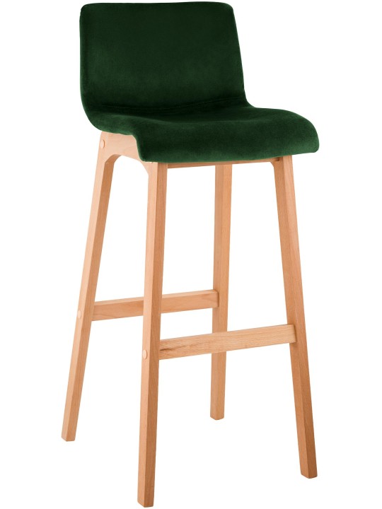 Taburete de bar Hoover Velvet Natura, verde
