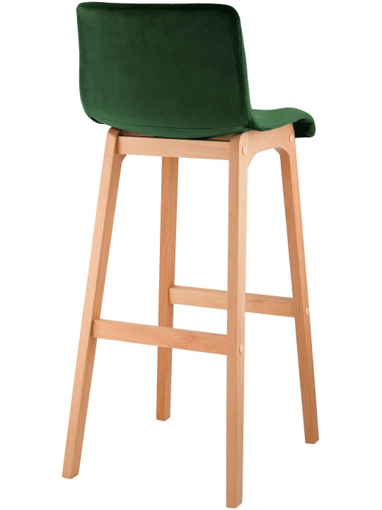 Taburete de bar Hoover Velvet Natura, verde