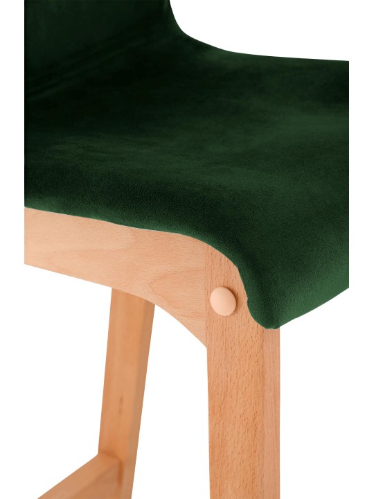 Taburete de bar Hoover Velvet Natura, verde