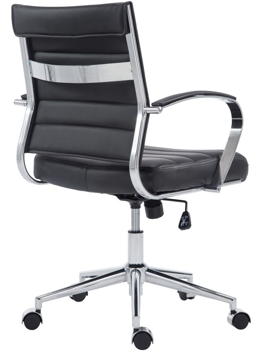 Silla de oficina Oakland polipiel, negro