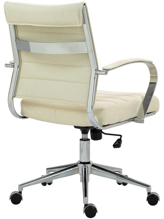 Silla de oficina Oakland tela, crema