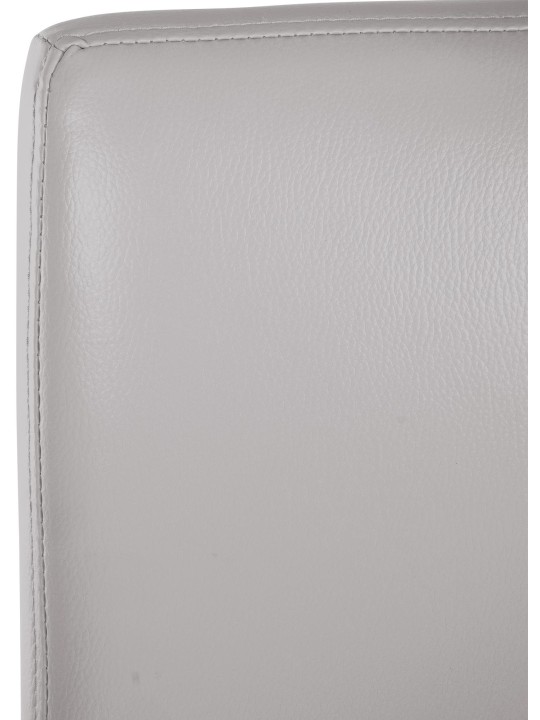 Juego de 2 taburetes de bar Freeport piel sintética B, blanco