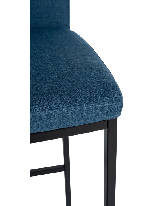 Juego de 2 taburetes de bar Freeport tela B, azul