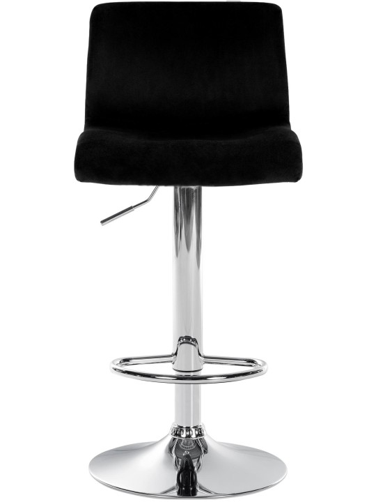 Taburete de bar Hoover terciopelo C, negro