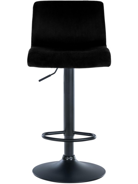 Taburete de bar Hoover terciopelo B, negro