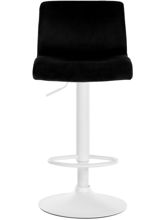 Taburete de bar Hoover terciopelo W, negro