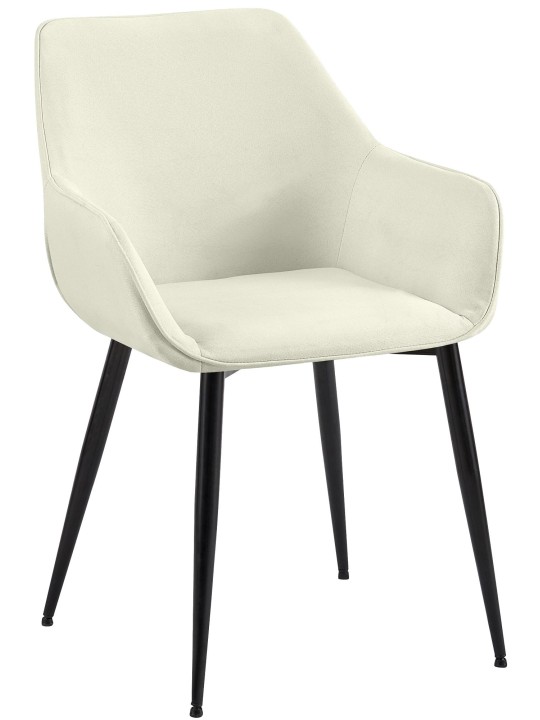 Silla de comedor tela Luena, crema Silla de comedor tela Luena, crema