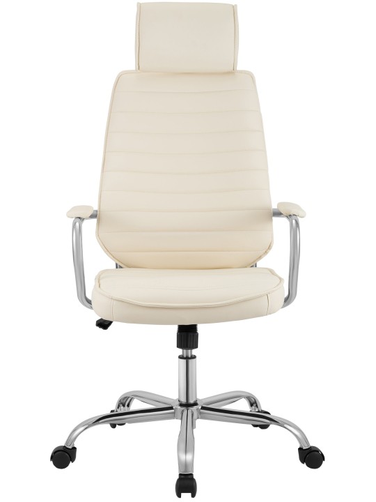 Silla de oficina Rako, crema