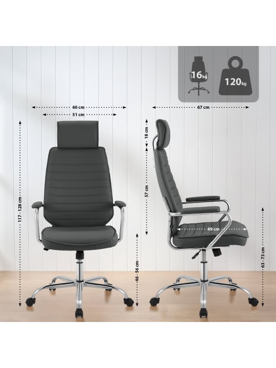 Silla de oficina Rako, gris Silla de oficina Rako, gris