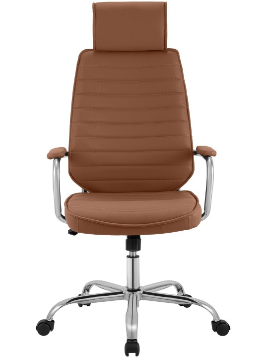 Silla de oficina Rako, marrón claro