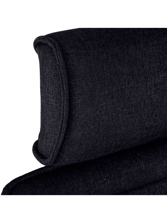 Silla de oficina Rako tela, negro Silla de oficina Rako tela, negro