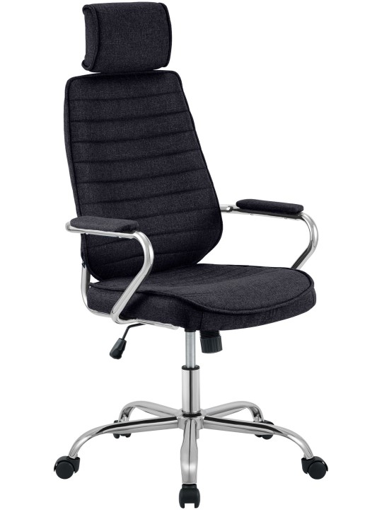 Silla de oficina Rako tela, negro Silla de oficina Rako tela, negro
