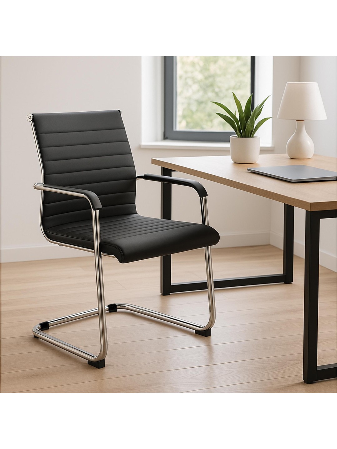 Silla de visita Hakon, negro