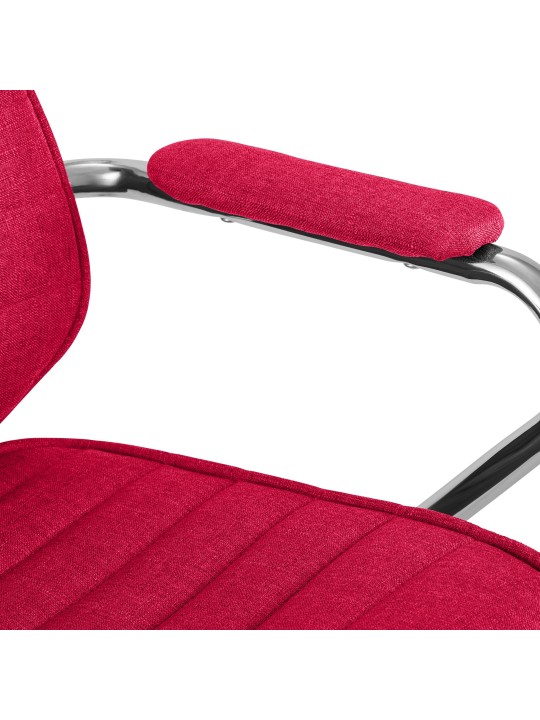 Silla de oficina Rako tela, rojo