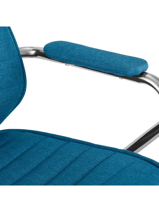 Silla de oficina Rako tela, azul
