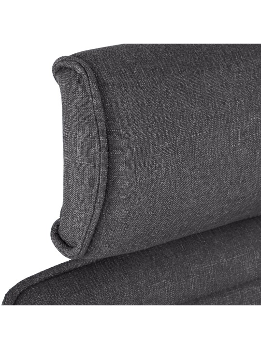 Silla de oficina Rako tela, gris oscuro