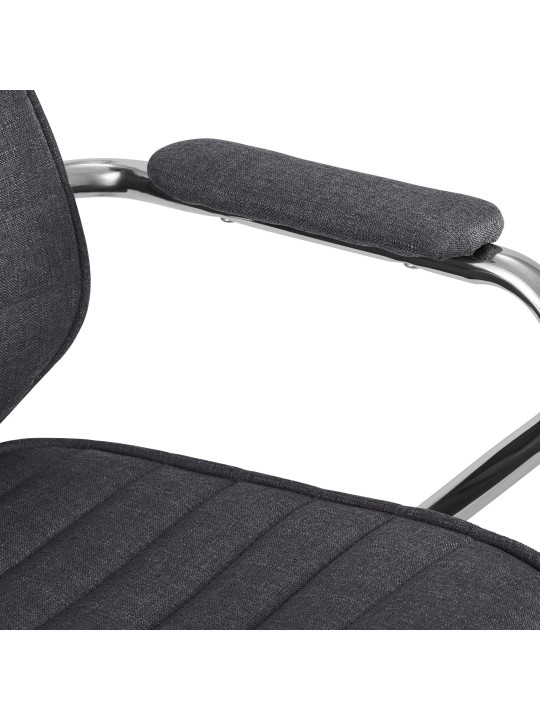 Silla de oficina Rako tela, gris oscuro