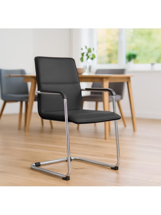 Silla de visita Seattle, negro Silla de visita Seattle, negro