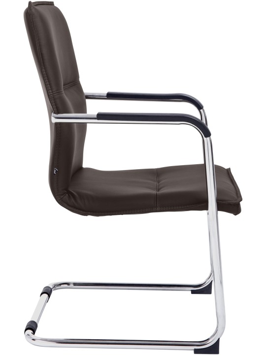 Juego de 2 sillas de visita Seattle, marrón Juego de 2 sillas de visita Seattle, marrón