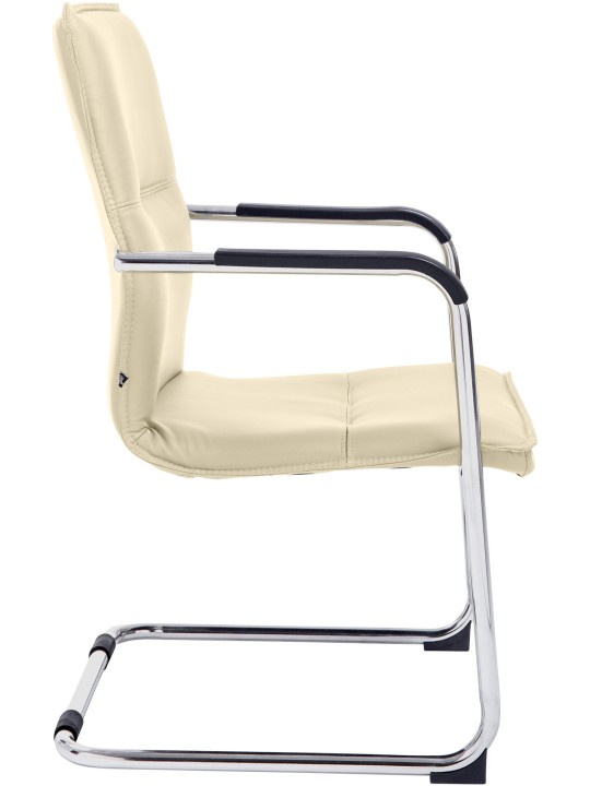 Juego de 2 sillas de visita Seattle, crema