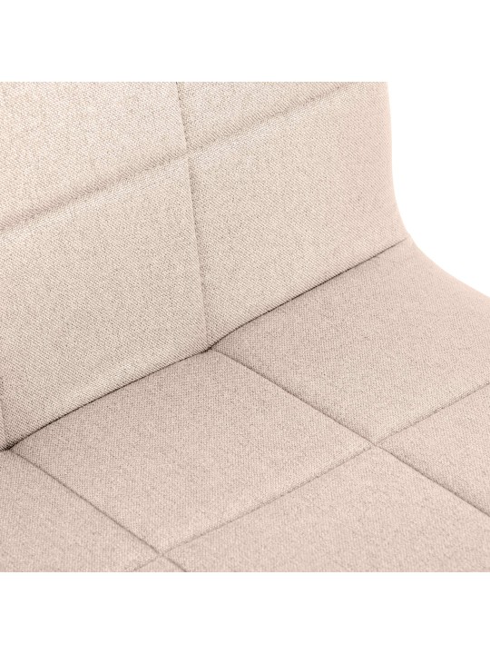 Silla Ricky tela, crema