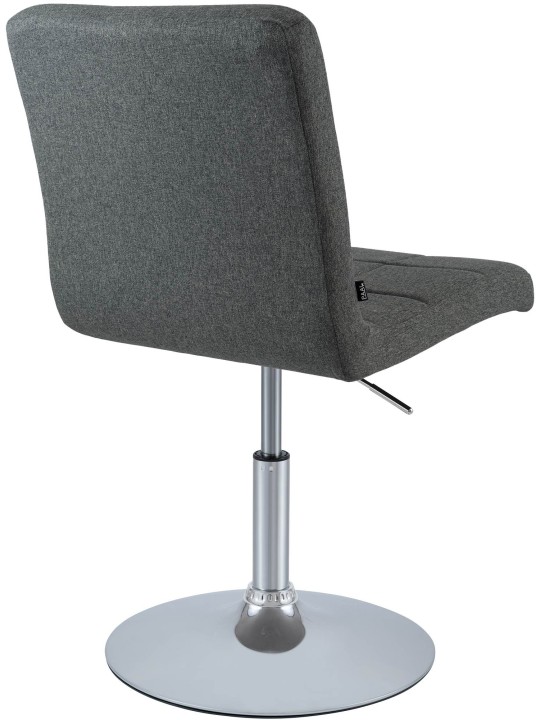 Silla Ricky tela, gris oscuro