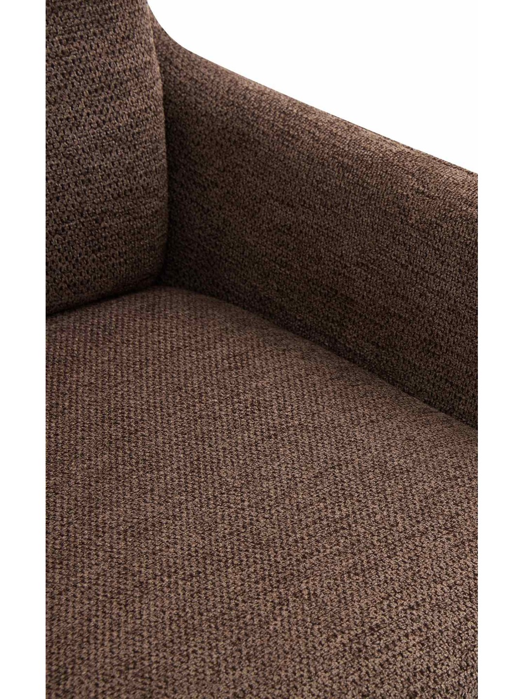 Silla de comedor tela Pickett, marrón