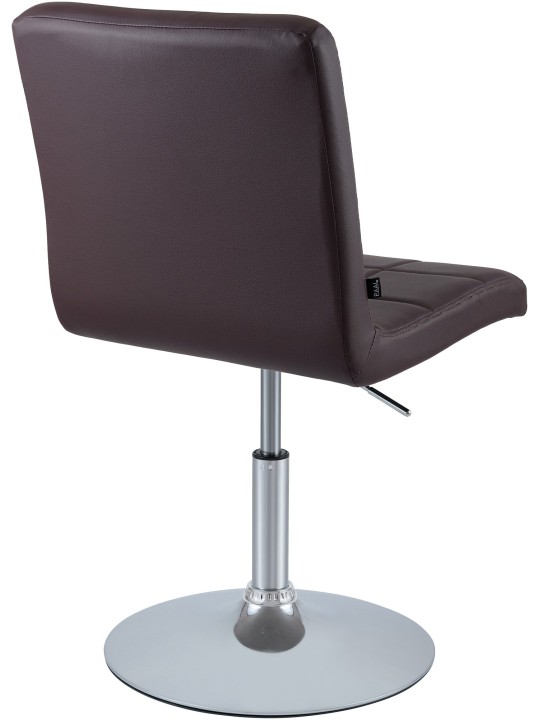 Silla Ricky símil piel, marrón